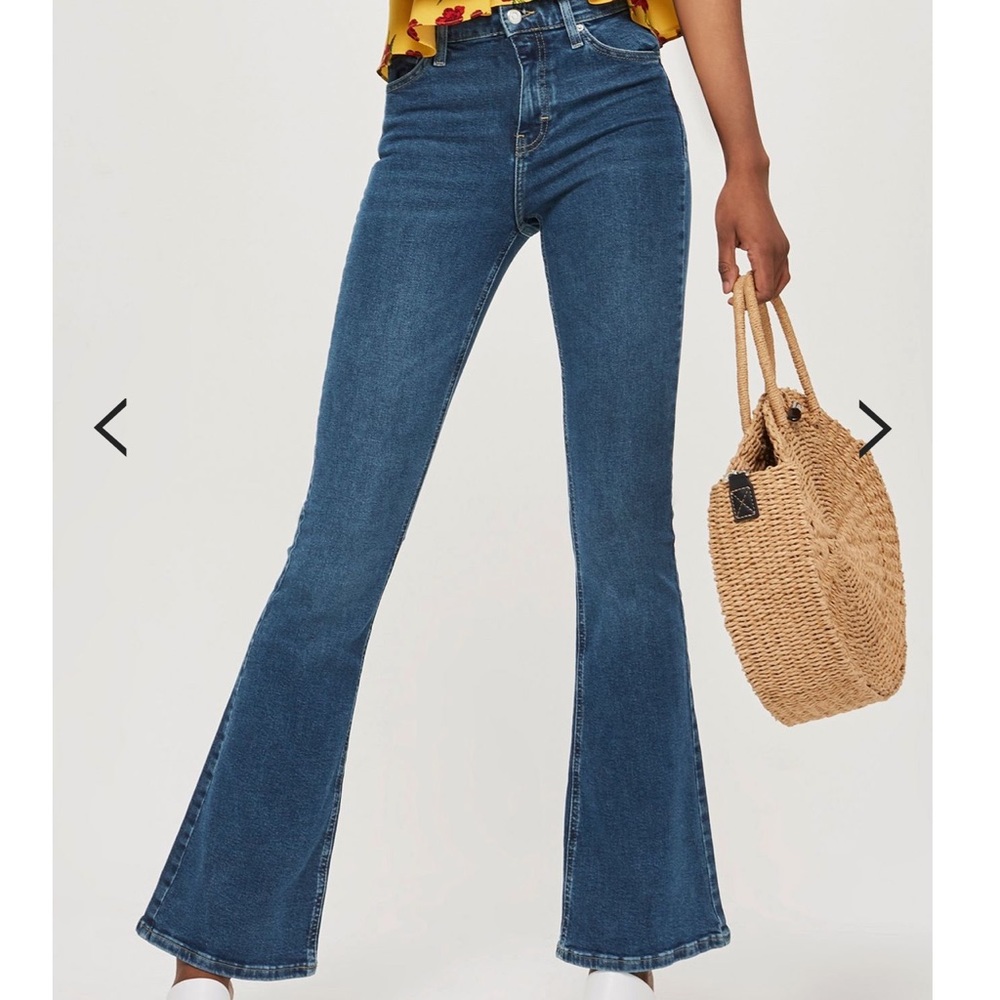 Top shop motto Jamie flare bell bottoms